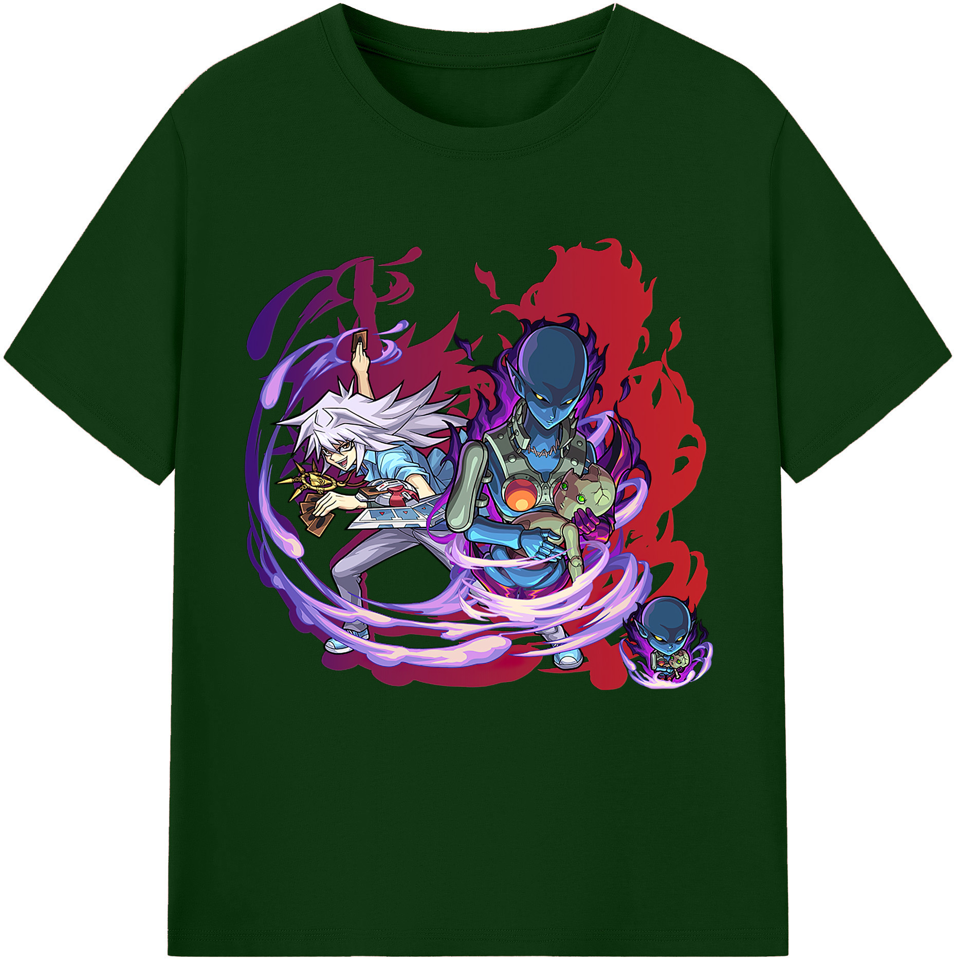 （画像用） 遊☆戯☆王 Yu-Gi-Oh! 綿100％半袖Tシャツ（フロントプリント）